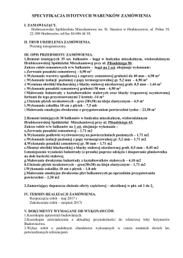 specyfikacja istotnych warunk&oacute;w zam&oacute;wienia - hsm