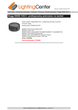 Stagg SSDB-14/6.5 - profesjonalny pokrowiec na