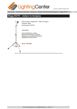Stagg SG761 - statyw na bongosy