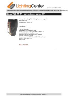 Stagg CGB 11 BK - pokrowiec na conga 11