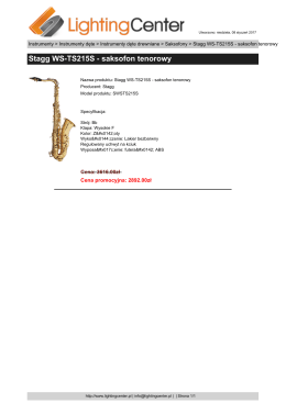 Stagg WS-TS215S - saksofon tenorowy