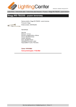 Stagg WS-TB225S - puzon tenorowy