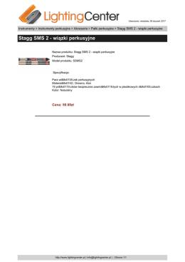 Stagg SMS 2 - wi&plusmn;zki perkusyjne