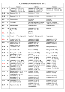 PLAN WIZYT DUSZPASTERSKICH W 2016 &ndash; 2017 R. KSIĄDZ 1