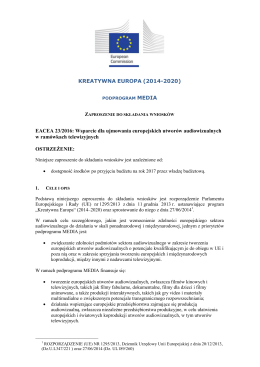 wezwanie do składania wniosk&oacute;w