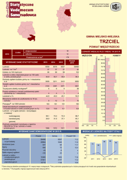 Trzciel gmina miejsko wiejska - Urząd Statystyczny w Zielonej Górze