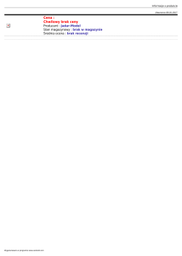 Cena : Chwilowy brak ceny