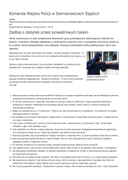 Generuj PDF - Komenda Miejska Policji w Siemianowicach Śląskich