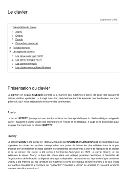 Le clavier