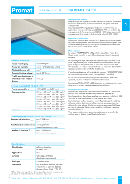 fiche de produit PROMATECT&reg;-L500
