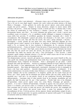 charles de foucauld: commenti al vangelo di luca