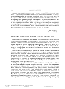 BCAI 1 (1984) P. Zumthor: Introduction à la poésie orale, recensé