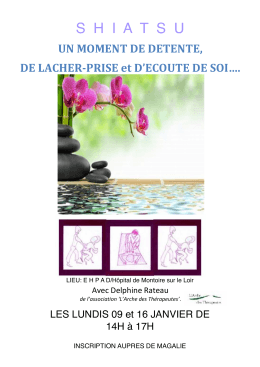 afiche 2017/01 - L`Arche des Thérapeutes