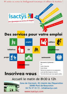 des services pour votre emploi (Pdf de 207