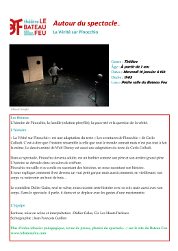 Autour du spectacle…