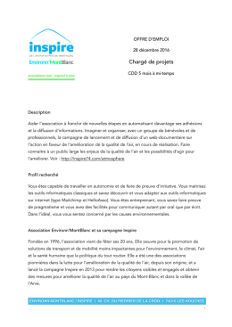 Voir l`annonce - Environn`MontBlanc