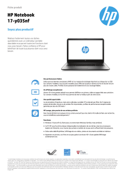 PC Consumer EMEA Notebook features