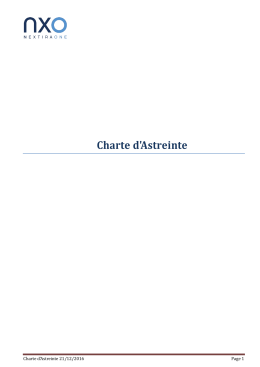 Charte d`Astreinte - Over-blog