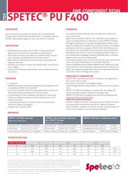 SPETEC&reg; PU F400