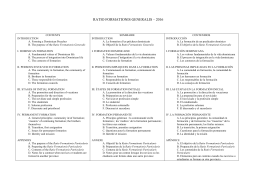 ratio formationis generalis – 2016