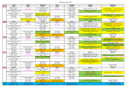 Planning Janvier 2017
