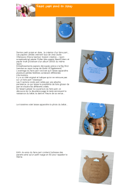 Faire part rond en scrap - Zodiosphere : Blog Zodio