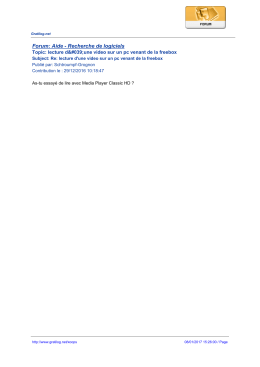 Forum: Aide - Recherche de logiciels