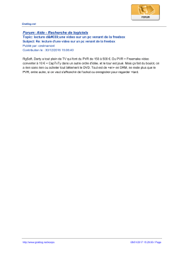 Forum: Aide - Recherche de logiciels