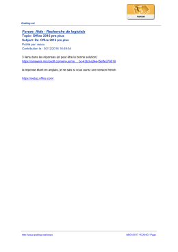 Forum: Aide - Recherche de logiciels