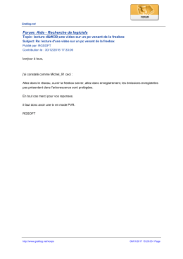 Forum: Aide - Recherche de logiciels