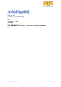 Forum: Aide - Recherche de logiciels