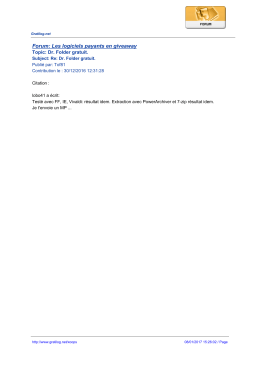 Forum: Les logiciels payants en giveaway