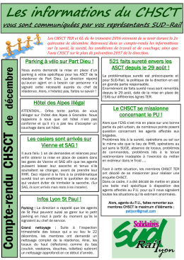Com pte-rendu CHSCT - SUD
