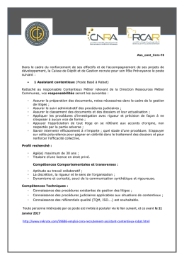 Toute personne intéressée par ce poste est invitée à postuler via le