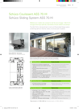 Schüco Coulissant ASS 70.HI Schüco Sliding System ASS 70.HI