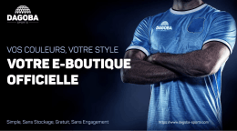 Presentation E-boutique Dagoba Sports 08 12 2016