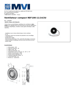Ventilateur compact REF100-11/14/2U