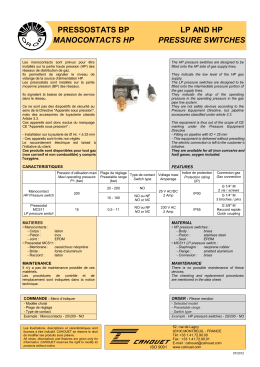 pressostats bp manocontacts hp lp and hp pressure