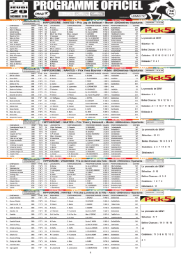 courses du jour