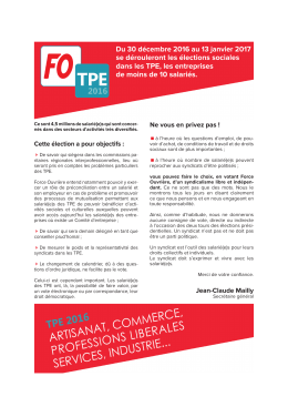 Du 30 d&eacute;cembre 2016 au 13 janvier 2017 se d&eacute;rouleront les