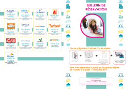 bulletin de réservation