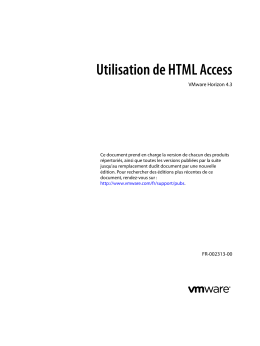 Utilisation de HTML Access
