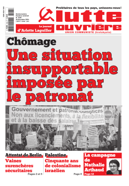 Version PDF - Le Journal Lutte Ouvri&egrave;re
