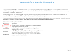 W10A18 &ndash; V&eacute;rifier et r&eacute;parer les fichiers syst&egrave;me