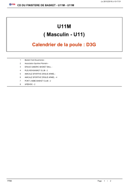 D3G quimper - Comit&eacute; de Basket Ball du Finist&egrave;re