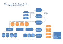 Diagramme de flux du service de tutelle du e-commerce