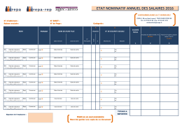 état nominatif annuel de cotisations