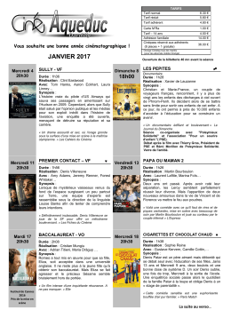 Programme - Ciné Aqueduc Dardilly