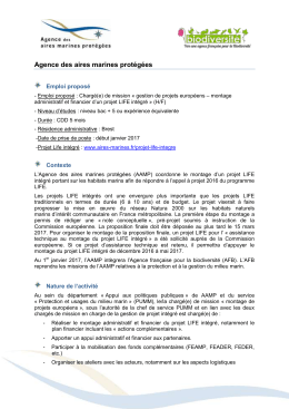 Télécharger l`offre - Agence des aires marines protégées