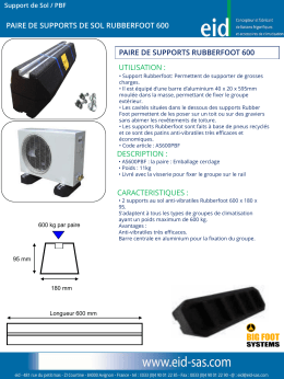 FT Paire de RUBBERFOOT 600 Ref. AS600PBF